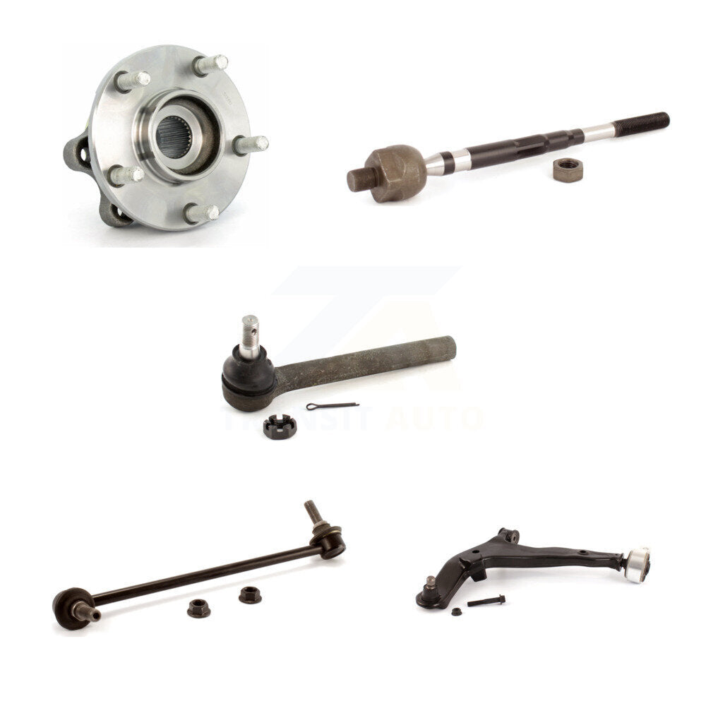 Kit de liaison de biellette de direction de bras inférieur de roulement avant gauche (5 pièces) pour Nissan Murano 2005 – 2007