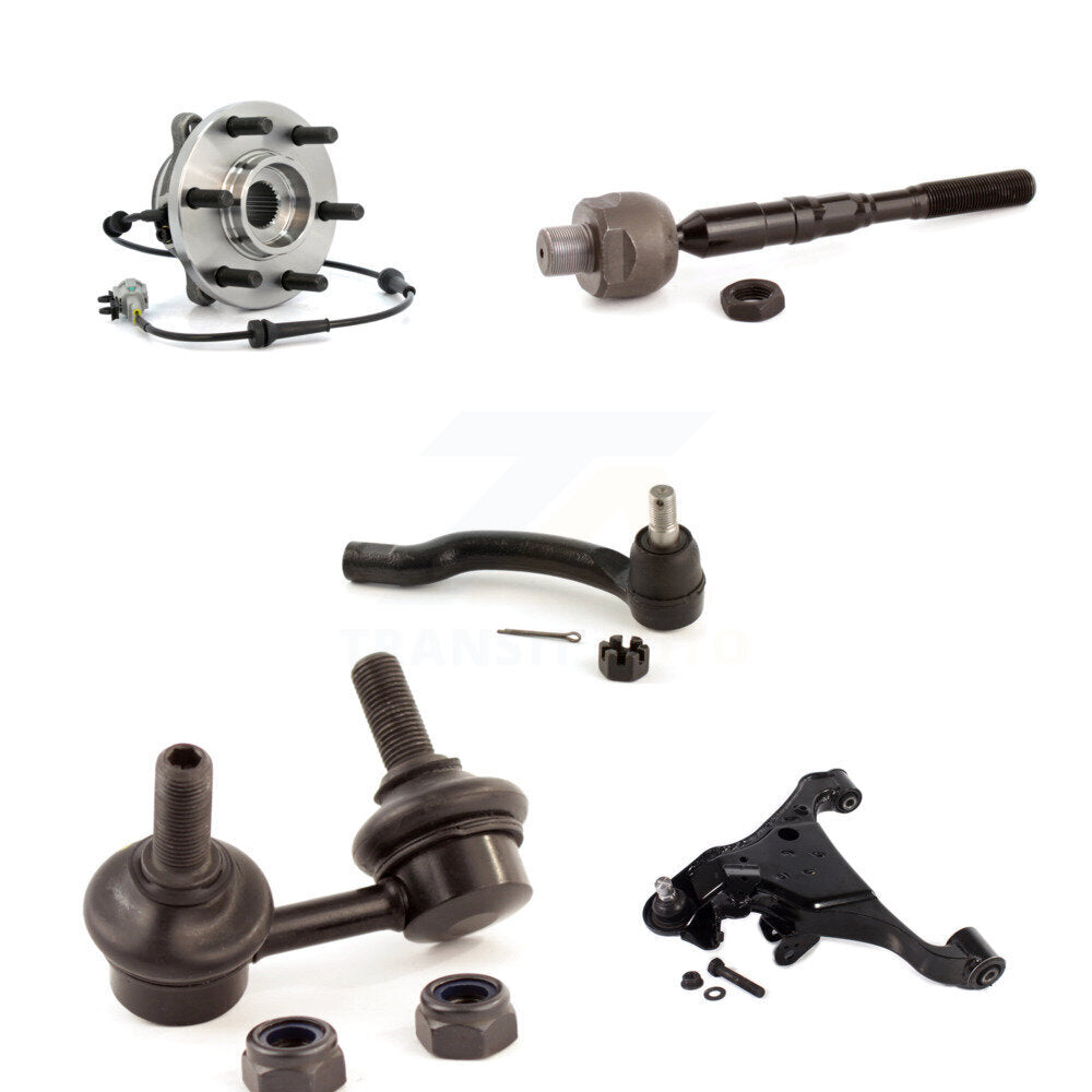 Kit de liaison de biellette de direction, roulement avant gauche, bras de commande inférieur (5 pièces) pour Nissan Frontier