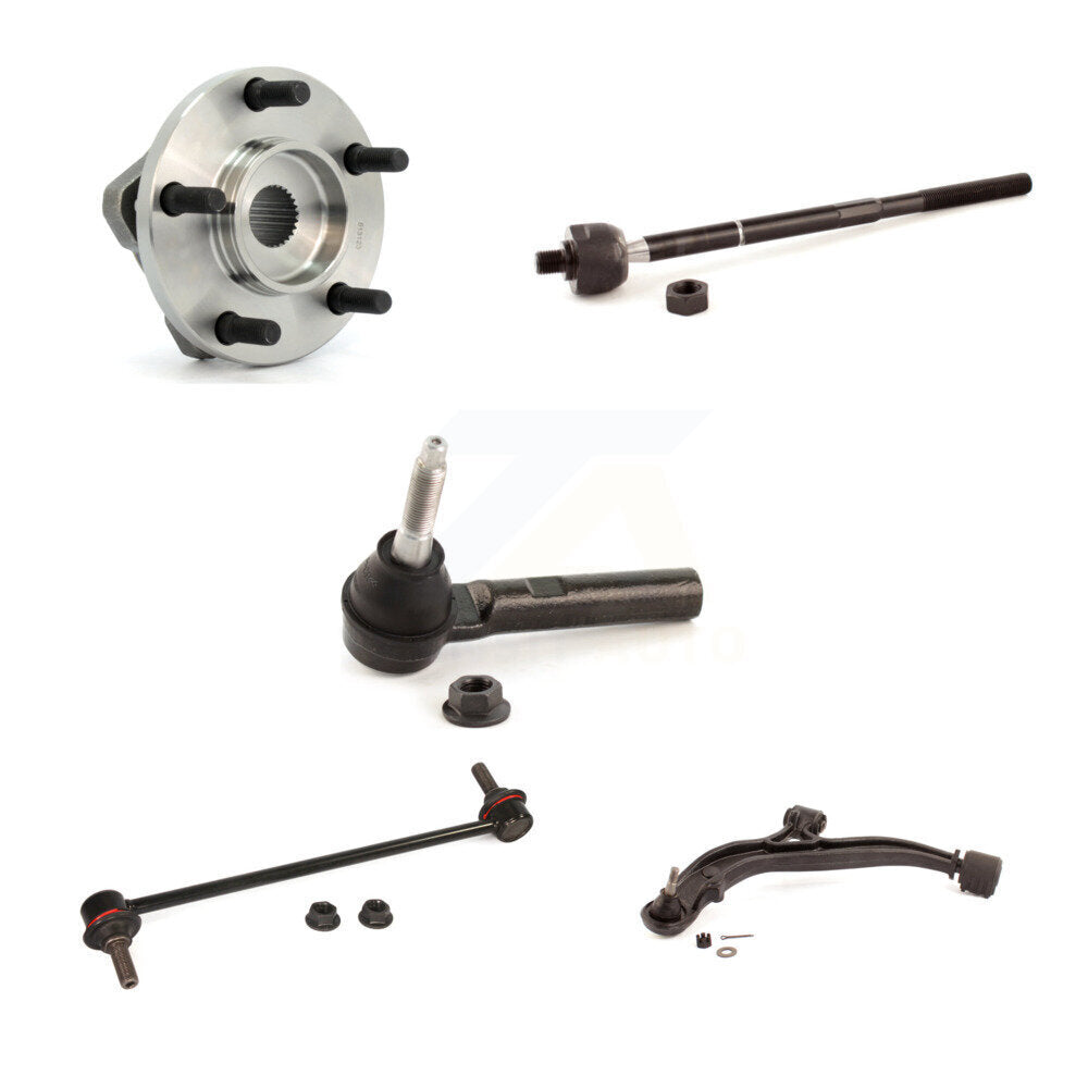 Kit de liaison de biellette de direction de bras inférieur de roulement avant gauche (5 pièces) pour Dodge Caravan Grand Tow