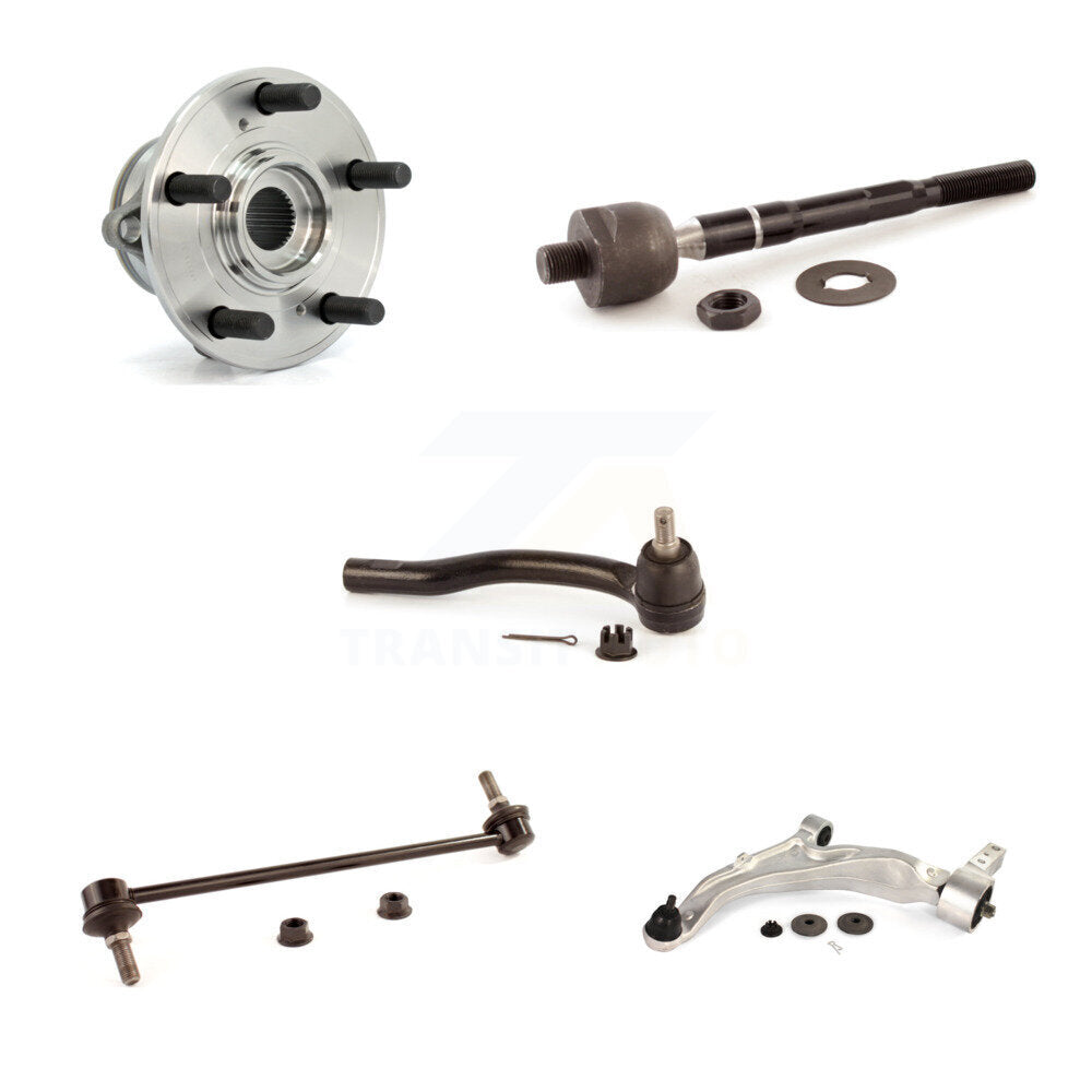 Kit de liaison de biellette de direction de bras de commande inférieur de roulement avant gauche (5 pièces) pour Acura MDX 07-13