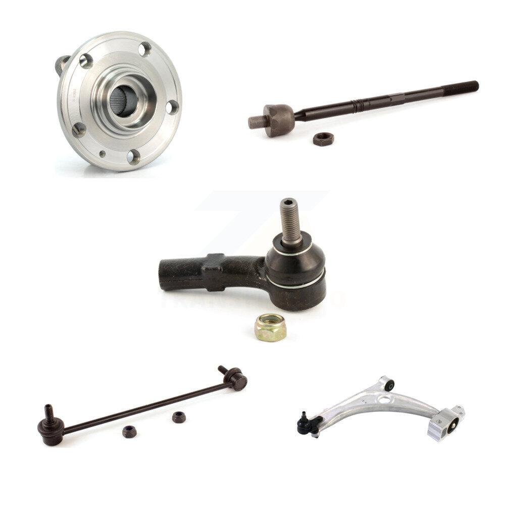 Kit de liaison de biellette de direction de bras inférieur de roulement avant gauche (5 pièces) pour Volkswagen Passat 06-10