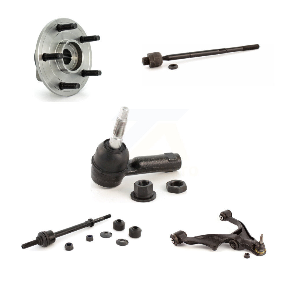 Kit de liaison de biellette de direction, roulement avant droit, bras de commande inférieur (5 pièces) pour Dodge Ram 1500