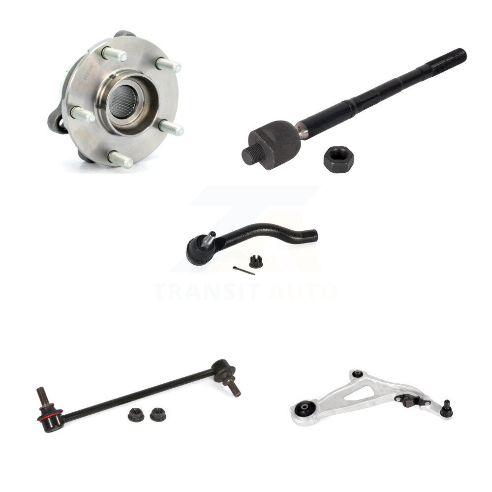 Kit de liaison de biellette de direction de bras inférieur de roulement avant droit (5 pièces) pour Nissan Pathfinder QX60