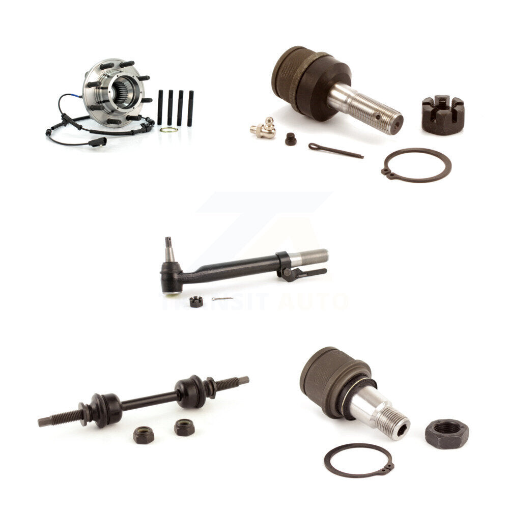 Kit de biellette de direction extérieure et de barre stabilisatrice, roulement avant gauche, joint à rotule supérieur et inférieur, pour