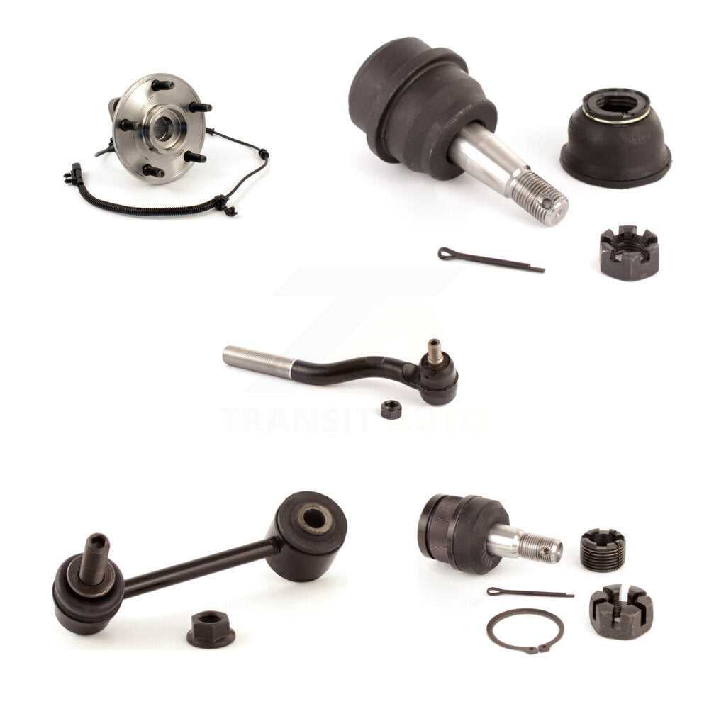 Kit de biellette de direction extérieure et de barre stabilisatrice, roulement avant gauche, joint à rotule supérieur et inférieur, pour