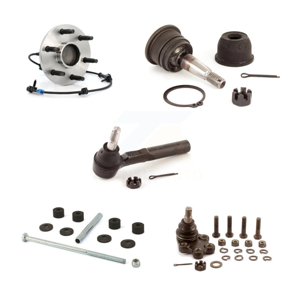Kit de liaison de biellette de direction extérieure, roulement avant supérieur et inférieur (5 pièces) pour Chevrolet