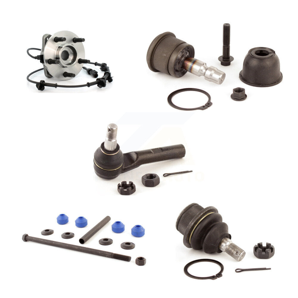 Kit de liaison de biellette de direction extérieure, roulement avant supérieur et inférieur, Joint à rotule extérieur (5 pièces) pour Ford Mazda