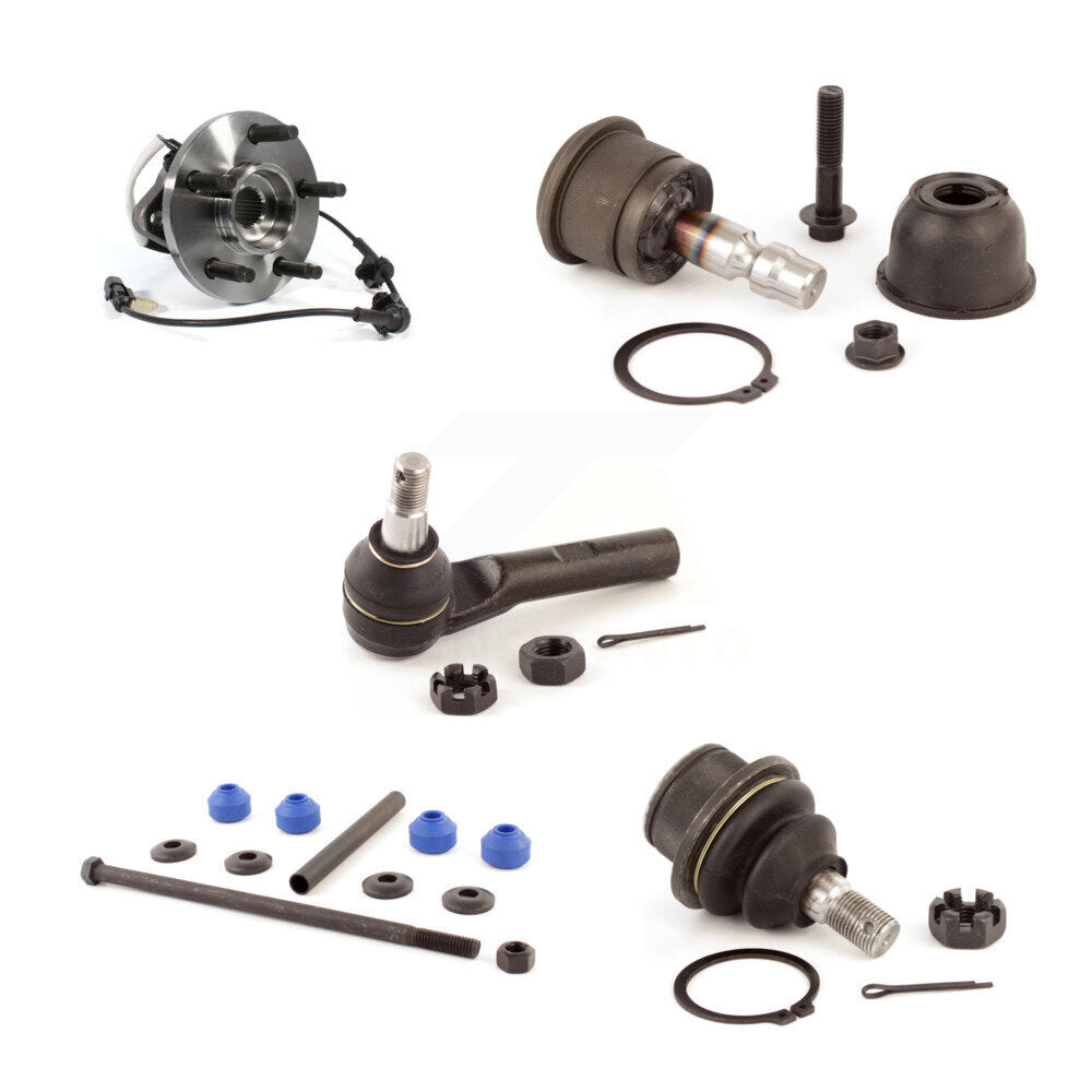 Kit de liaison de biellette de direction extérieure, roulement avant supérieur et inférieur, Joint à rotule extérieur (5 pièces) pour Ford Mazda