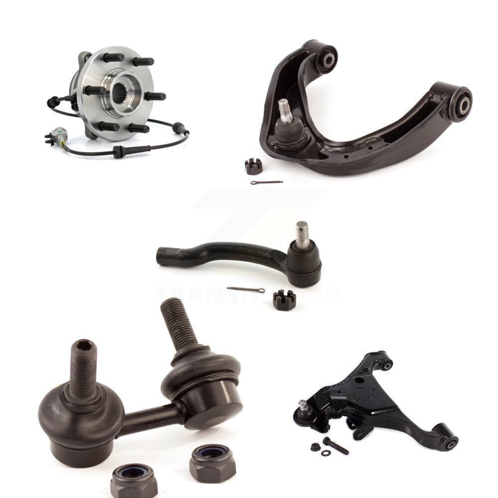 Kit de liaison de biellette de direction extérieure, roulement avant gauche, bras de commande supérieur inférieur (5 pièces) pour 4WD