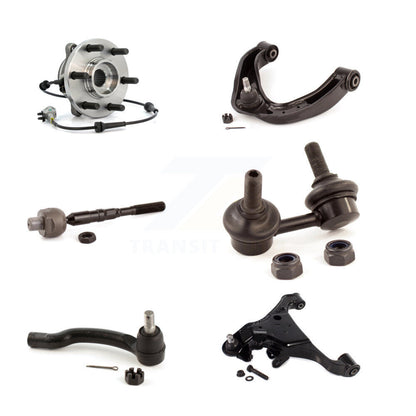 Kit de liaison de biellette de direction, roulement avant gauche, bras de commande supérieur inférieur (6 pièces) pour Nissan 4W