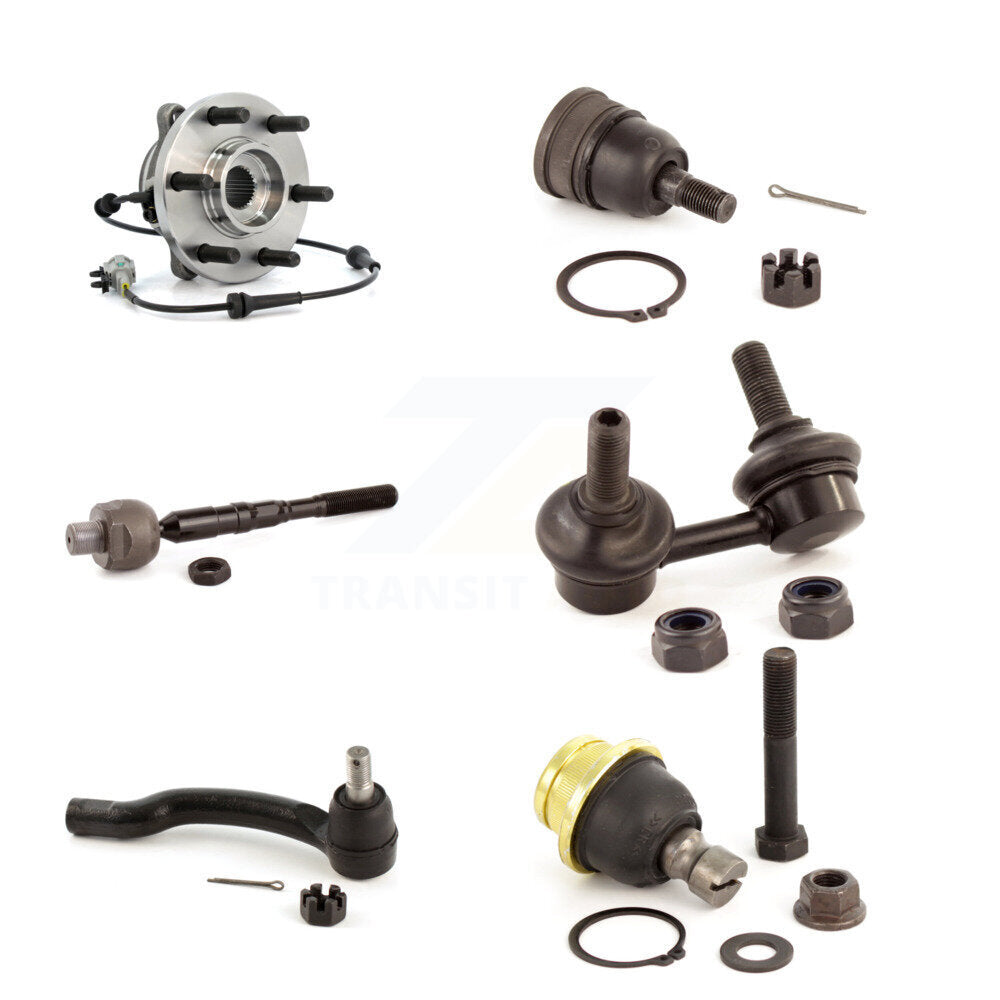 Kit de liaison de biellette de direction, roulement avant gauche, joint à rotule supérieur et inférieur (6 pièces) pour Nissan 4WD