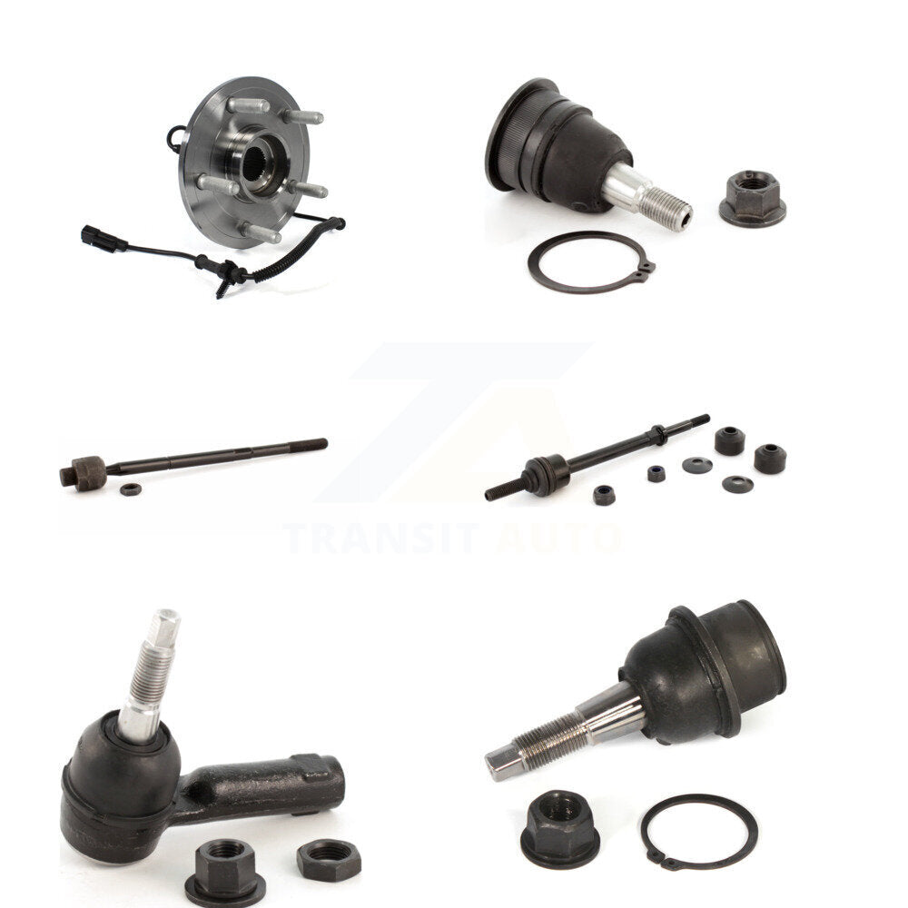 Kit de liaison de biellette de direction, roulement avant supérieur et inférieur (6 pièces) pour 12 Ram 1500 4WD