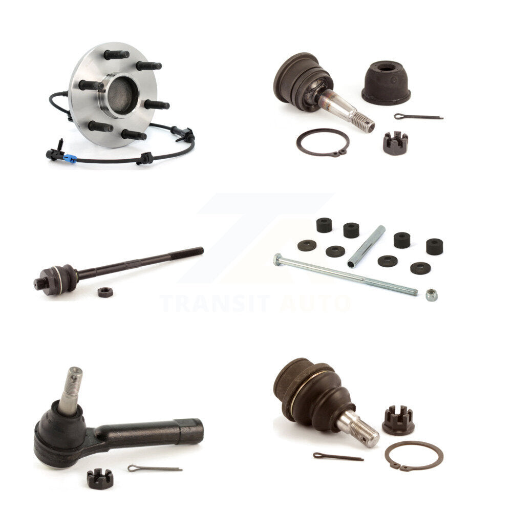 Kit de liaison de biellette de direction, roulement avant supérieur et inférieur (6 pièces) pour Chevrolet GMC X