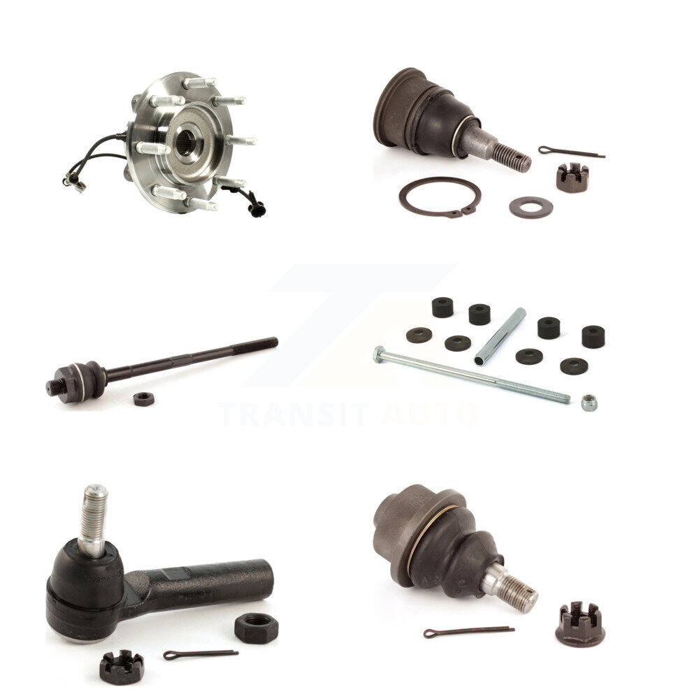 Kit de liaison de biellette de direction, roulement avant supérieur et inférieur (6 pièces) pour GMC Chevrolet H