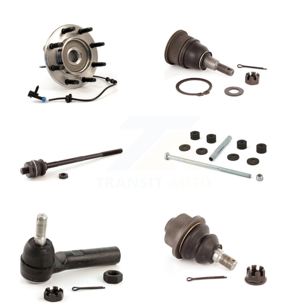 Kit de liaison de biellette de direction, roulement avant supérieur et inférieur (6 pièces) pour Chevrolet GMC H