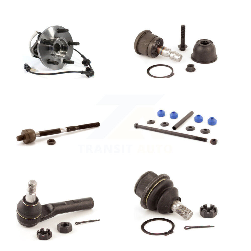 Kit de liaison de biellette de direction, roulement de moyeu avant, joint à rotule supérieur et inférieur (6 pièces) pour Mazda B4000