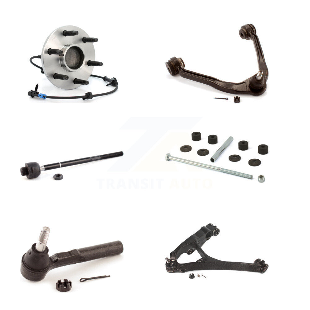 Kit de biellette de direction et de liaison du bras supérieur inférieur, roulement avant gauche (6 pièces) pour GMC Sierra 1500