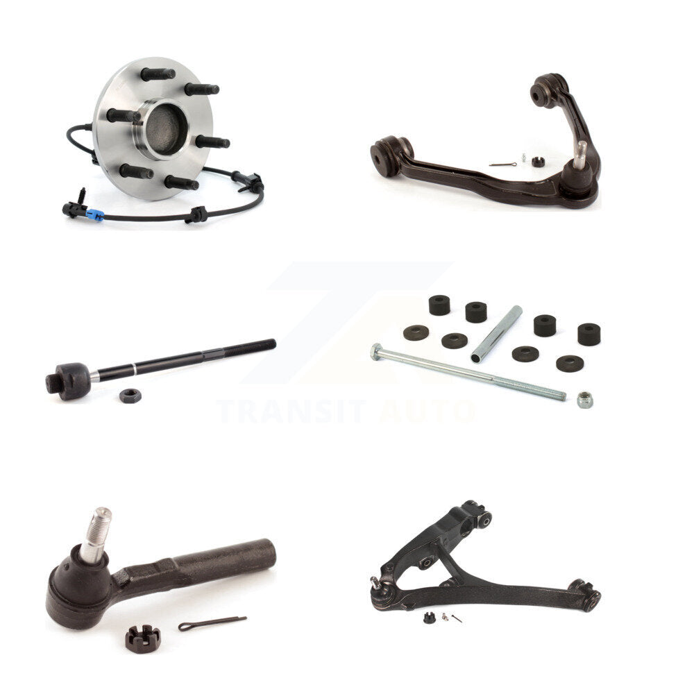 Kit de biellette de direction et de liaison du bras supérieur inférieur, roulement avant gauche (6 pièces) pour GMC Sierra 1500