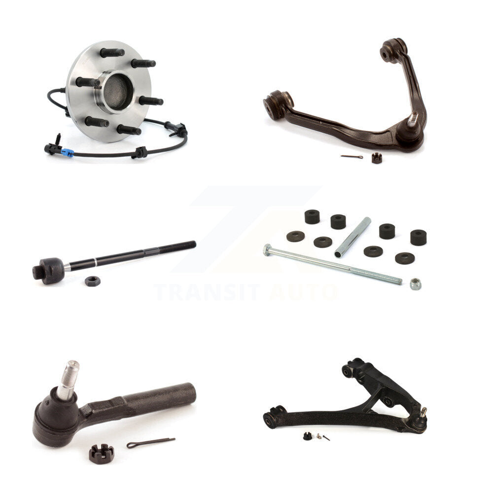 Kit de biellette de direction et de liaison de bras supérieur inférieur de roulement avant droit (6 pièces) pour GMC Sierra 150