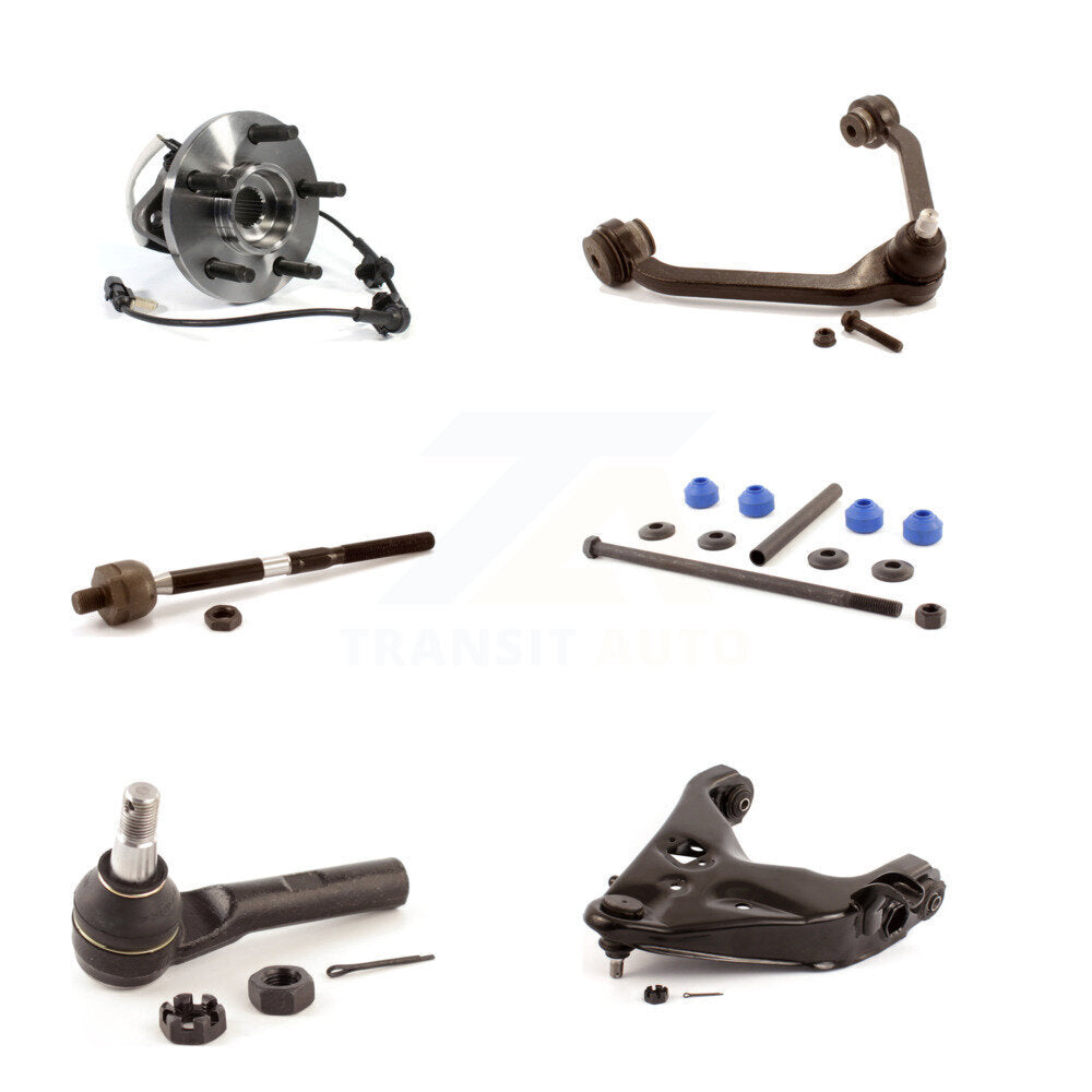Kit de biellette de direction et de liaison du bras supérieur inférieur, roulement de moyeu avant droit (6 pièces) pour Mazda B400