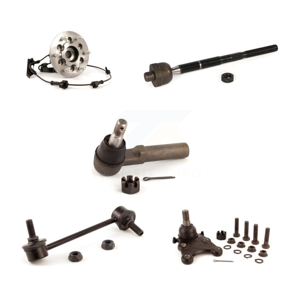 Kit de liaison de biellette de direction, roulement avant gauche, Joint à rotule inférieur (5 pièces) pour Chevrolet GMC 4W