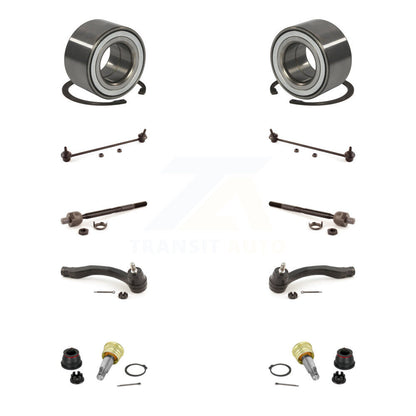 Kit de liaison de biellette de direction intérieure et extérieure de rotule inférieure de roulement avant (10 pièces) pour Honda Fi