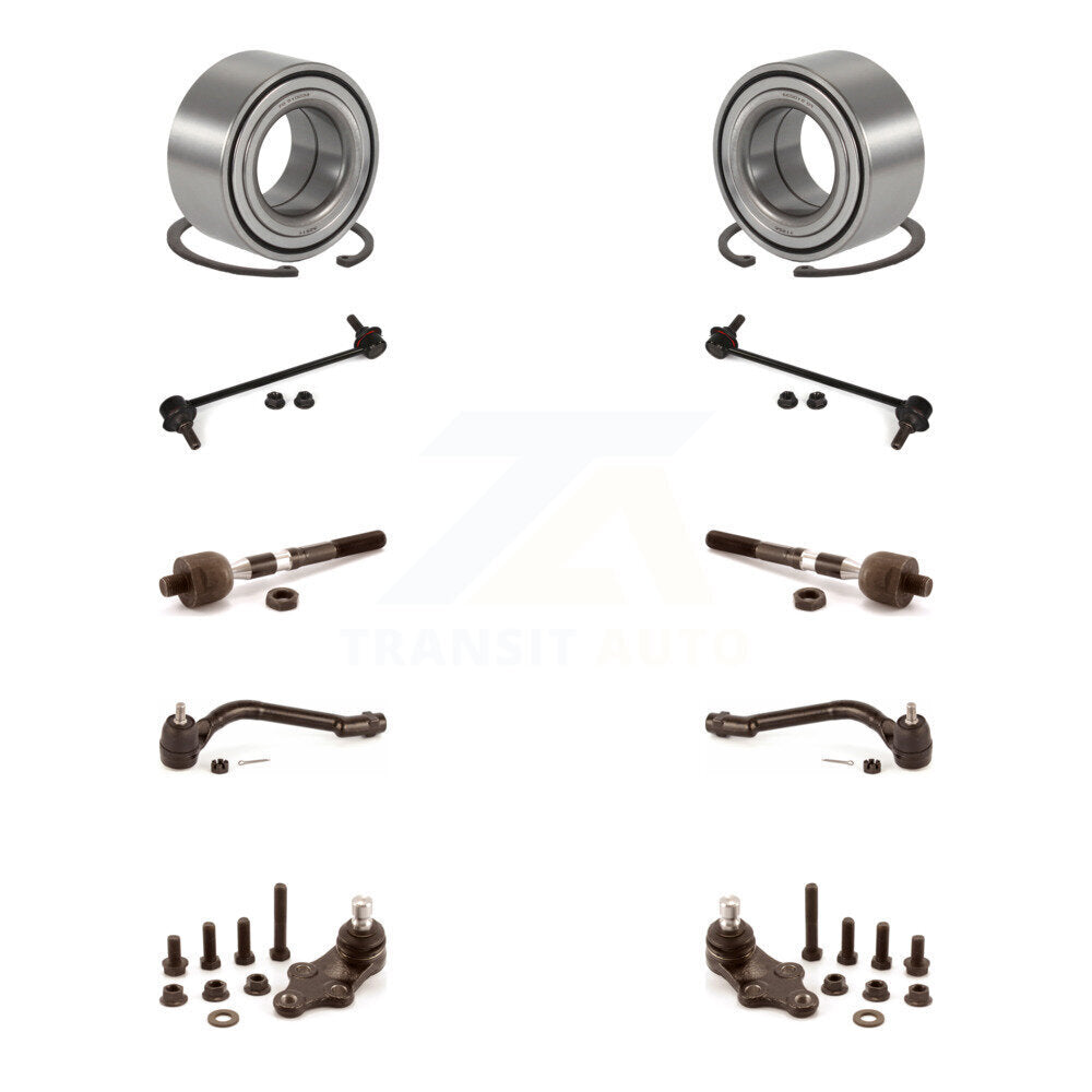 Kit de biellette de direction intérieure et extérieure de rotule inférieure de roulement avant pour Hyundai Sonat