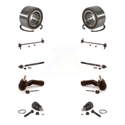 Kit de biellette de direction et de liaison intérieure extérieure de rotule inférieure de roulement avant (10 pièces) pour Mazda