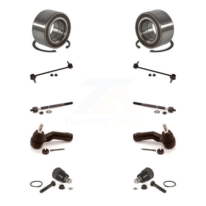 Kit de biellette de direction et de liaison intérieure extérieure de rotule inférieure de roulement avant (10 pièces) pour Mazda