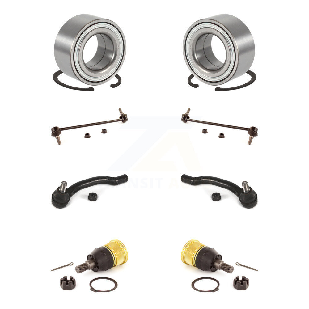 Kit de liaison de biellette de direction extérieure de rotule inférieure de roulement avant (8 pièces) pour Honda Pilot MDX