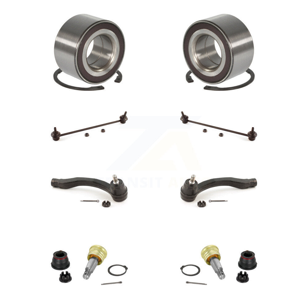 Kit de biellette de direction et de liaison extérieure de rotule inférieure de roulement avant (8 pièces) pour Honda Insight