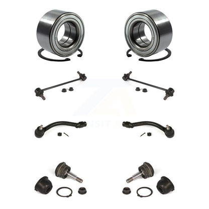 Kit de liaison de biellette de direction extérieure de rotule inférieure de roulement avant (8 pièces) pour Hyundai Elantra