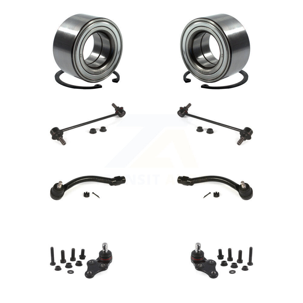 Kit de liaison d'extrémité de biellette de direction extérieure, roulement avant inférieur, Joint à rotule inférieur (8 pièces) pour Kia Soul EV