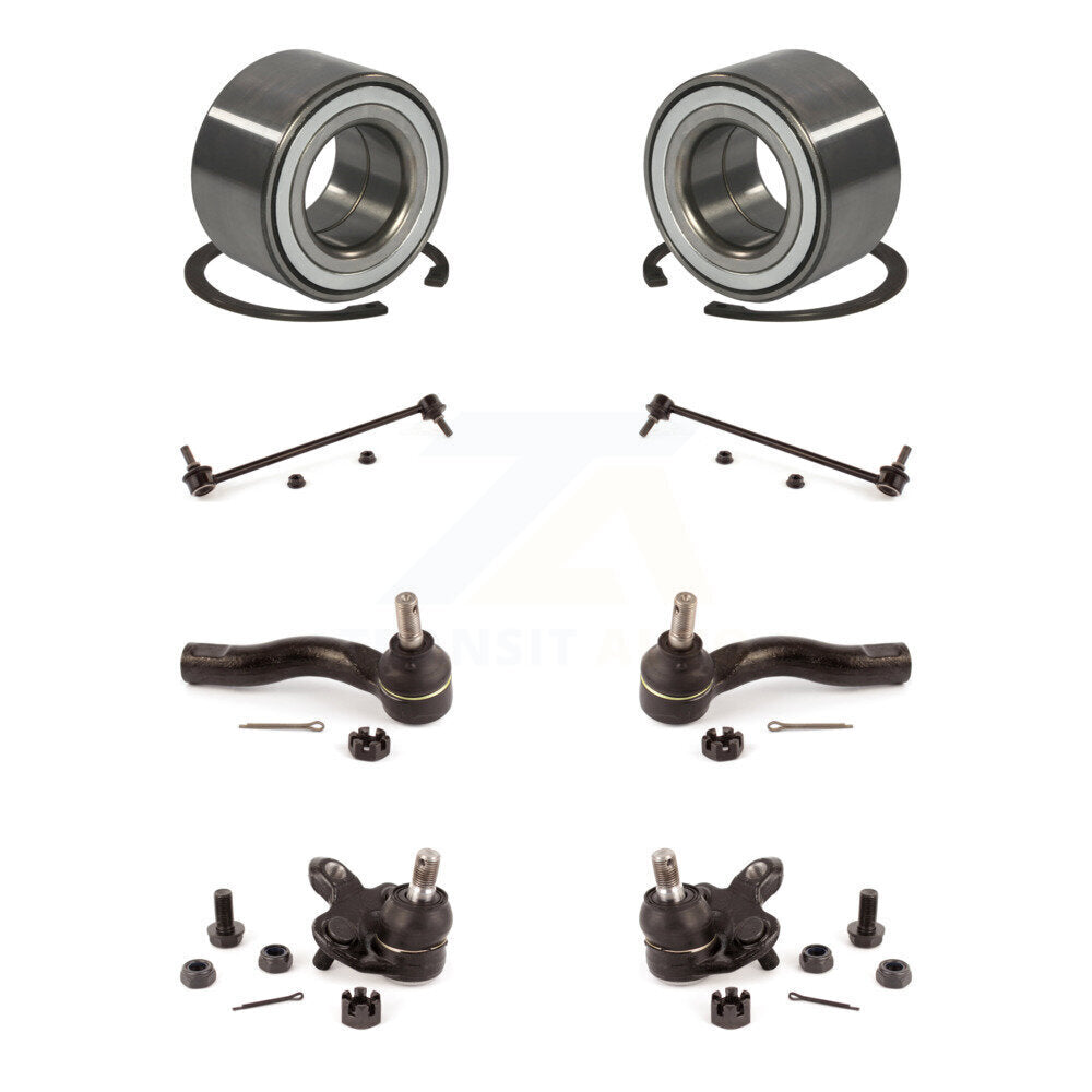 Kit de liaison d'extrémité de biellette de direction extérieure de rotule inférieure de roulement avant (8 pièces) pour Toyota RAV4