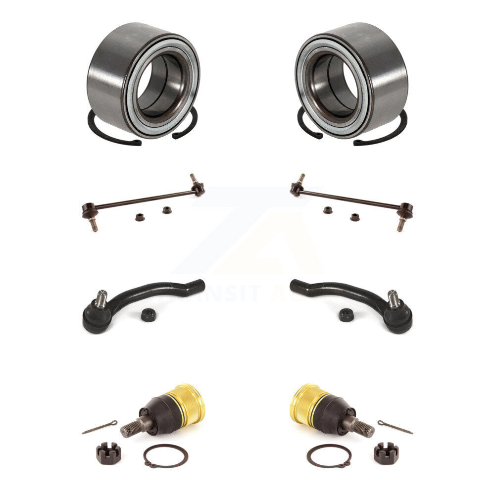 Kit de liaison de biellette de direction extérieure de rotule inférieure de roulement avant (8 pièces) pour Honda Pilot MDX