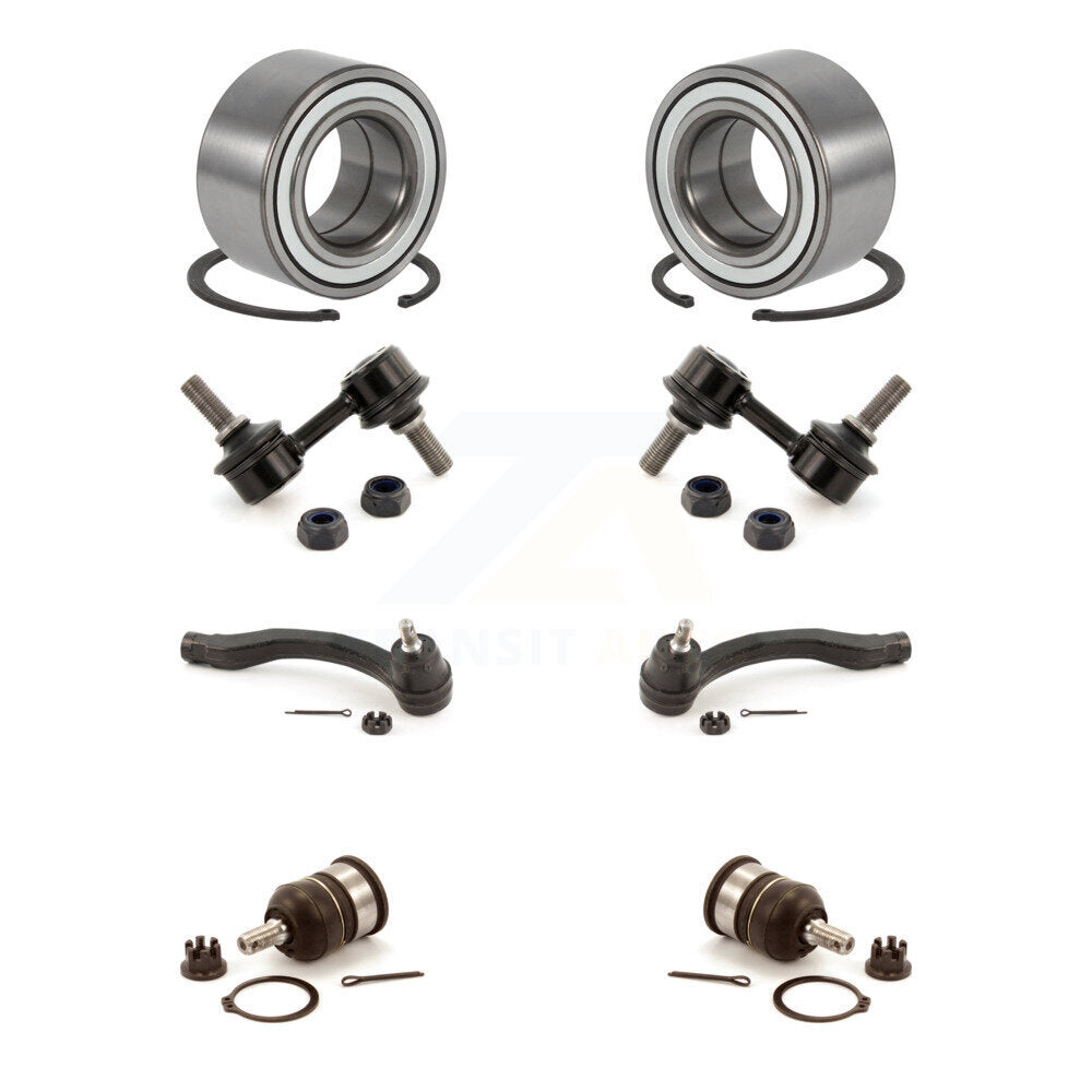 Kit de liaison de biellette de direction extérieure de rotule inférieure de roulement avant (8 pièces) pour Honda CR-97-01