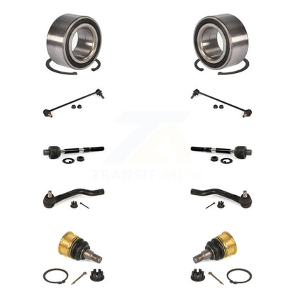 Kit de liaison de biellette de direction intérieure et extérieure de rotule inférieure de roulement avant (10 pièces) pour Honda TL