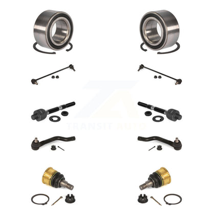 Kit de liaison de biellette de direction intérieure et extérieure de rotule inférieure de roulement avant (10 pièces) pour Honda TL