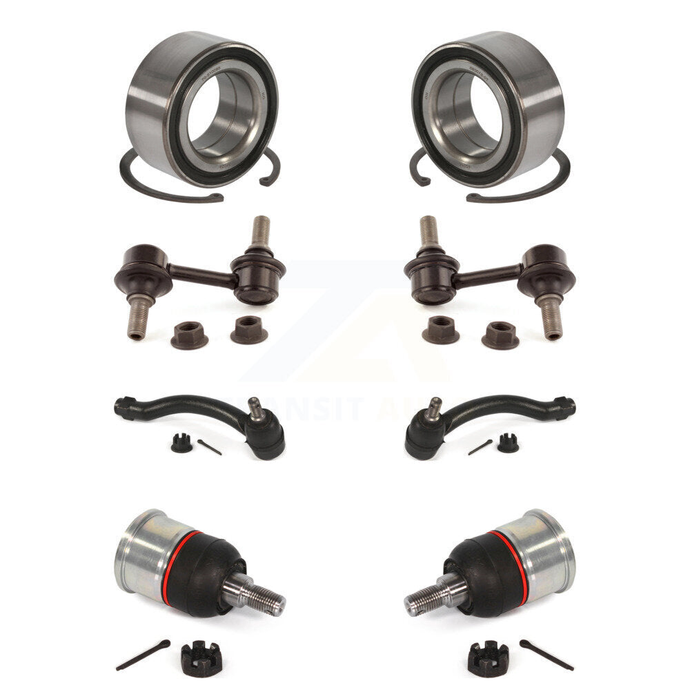 Kit de biellette de direction et de liaison extérieure de rotule inférieure de roulement avant (8 pièces) pour Acura T 09-14