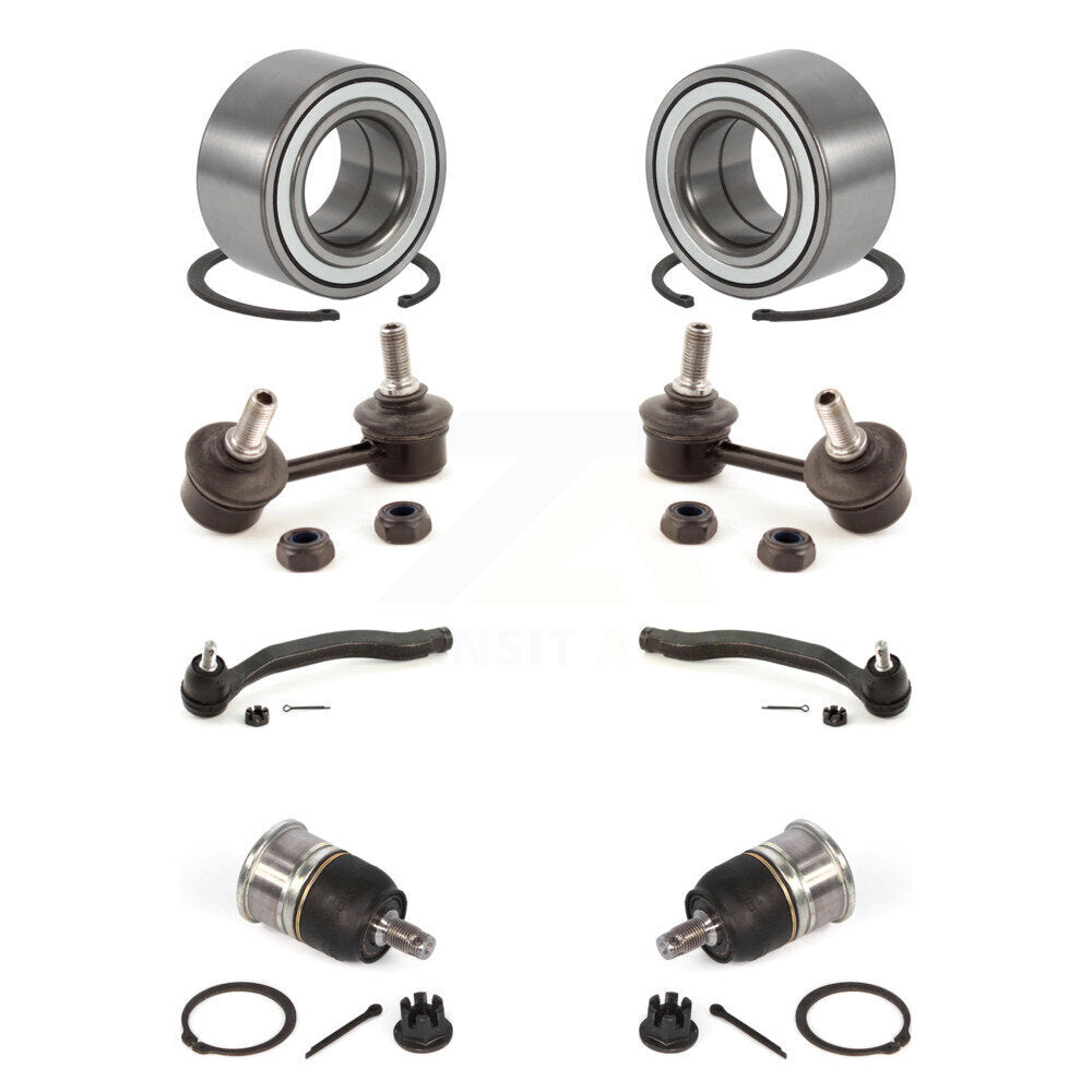 Kit de liaison de biellette de direction extérieure de rotule inférieure de roulement avant (8 pièces) pour Honda Accord TL