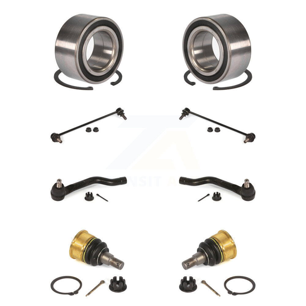 Kit de liaison de biellette de direction extérieure de rotule inférieure de roulement avant (8 pièces) pour Honda Accord TL