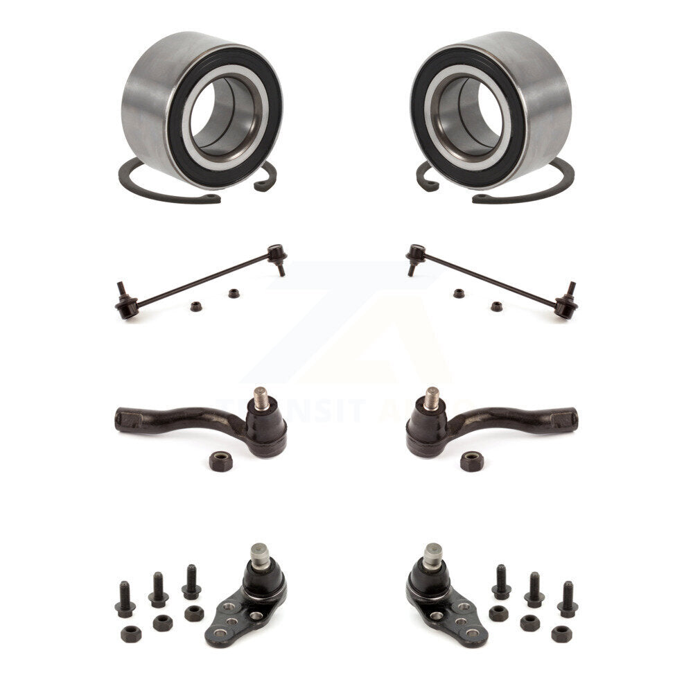Kit de liaison de biellette de direction extérieure de rotule inférieure de roulement avant (8 pièces) pour Chevrolet Optra