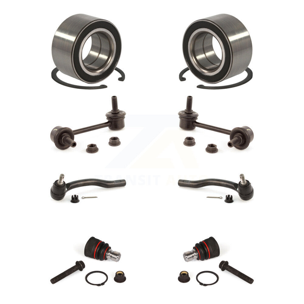 Kit de liaison de biellette de direction extérieure de rotule inférieure de roulement avant (8 pièces) pour Mazda CX-07-12