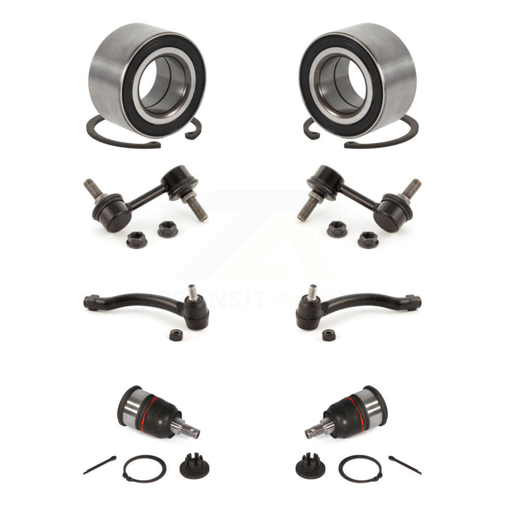 Kit de biellette de direction et de liaison extérieure de rotule inférieure de roulement avant (8 pièces) pour Acura T 04-06