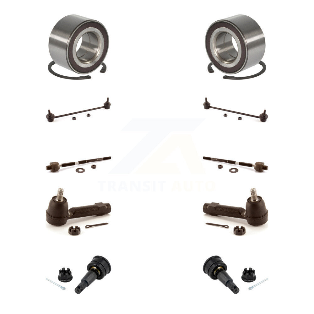 Kit de liaison de biellette de direction intérieure et extérieure de rotule inférieure de roulement avant (10 pièces) pour Honda Fi