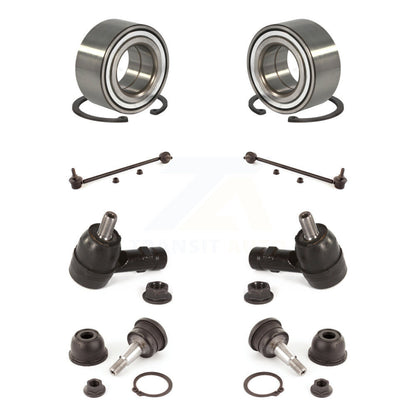 Kit de liaison de biellette de direction extérieure de rotule inférieure de roulement avant (8 pièces) pour Hyundai Tiburon