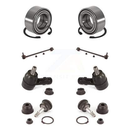Kit de liaison de biellette de direction extérieure de rotule inférieure de roulement avant (8 pièces) pour Hyundai Tiburon
