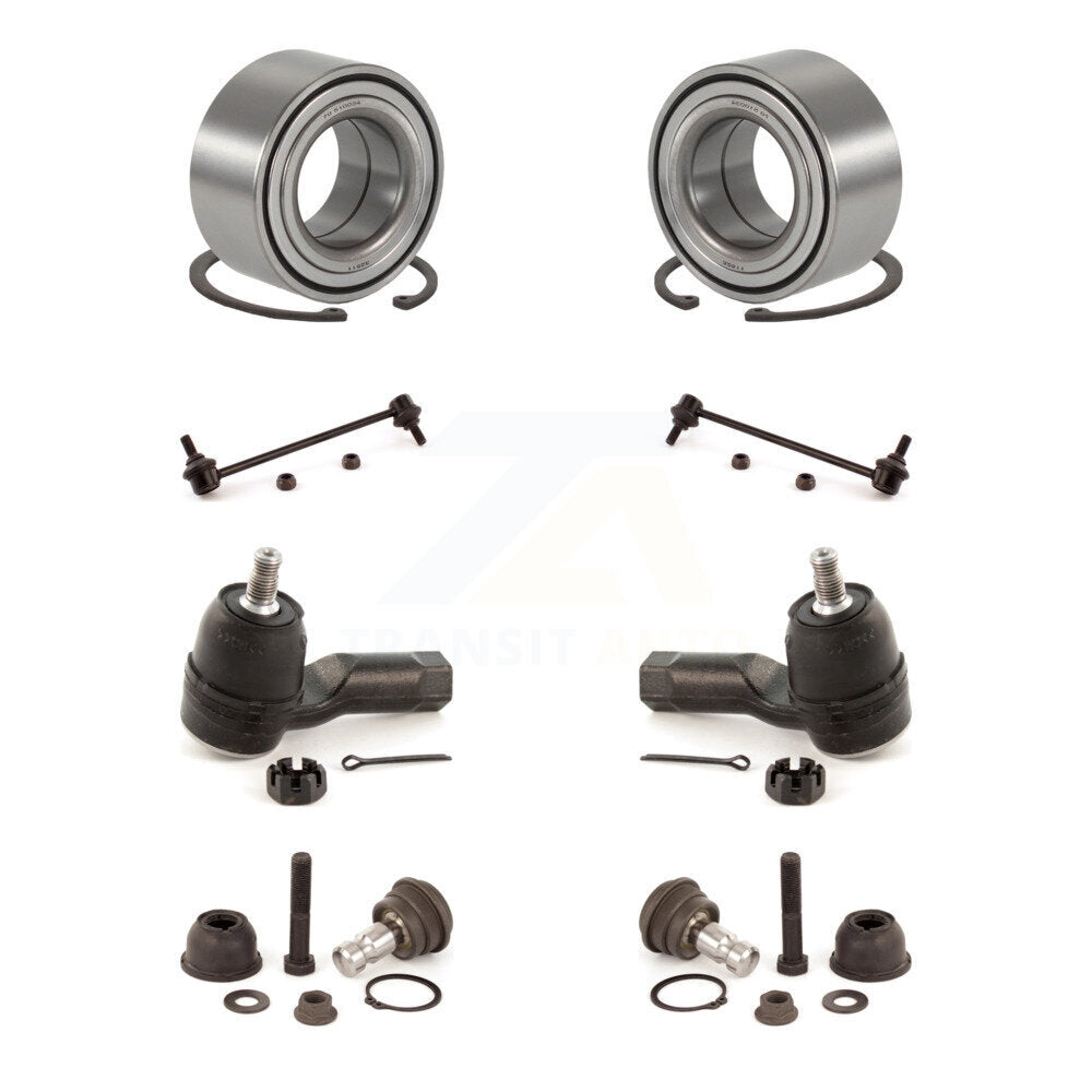 Kit de liaison de biellette de direction extérieure de rotule inférieure de roulement avant (8 pièces) pour Hyundai Santa F