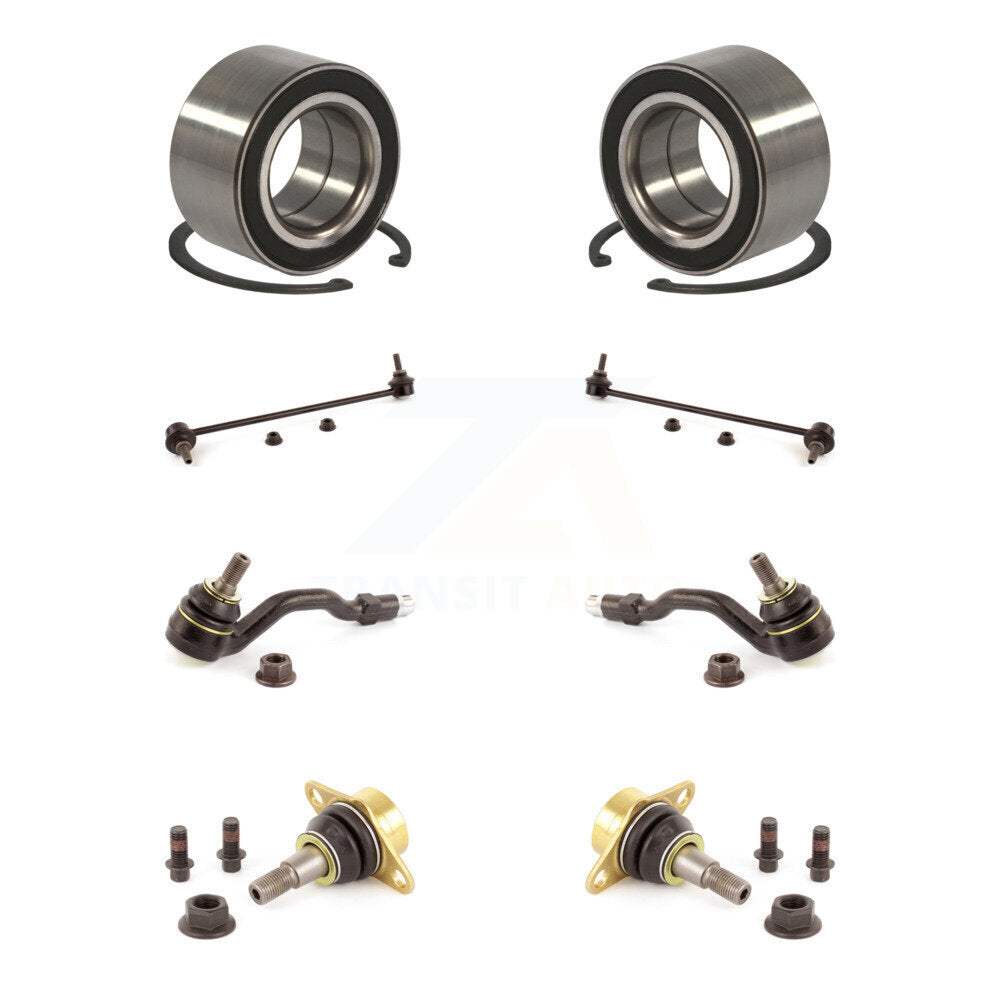Kit de liaison de barre stabilisatrice de biellette de direction extérieure de rotule inférieure de roulement avant (8 pièces) pour BMW X3