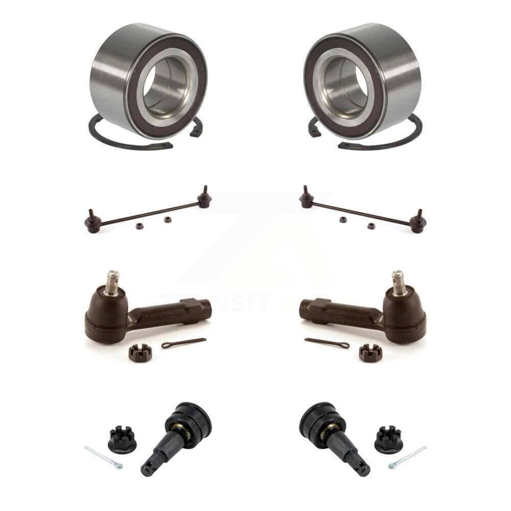 Kit de liaison de biellette de direction extérieure de rotule inférieure de roulement avant (8 pièces) pour Honda Fit 07-08